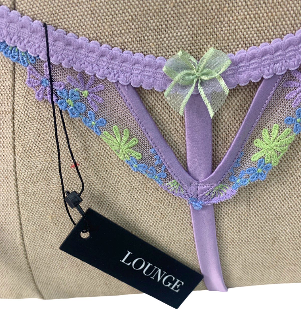 Lounge Lilac Amelia Embroidered Body XS