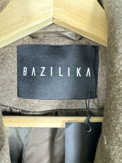 Bazilika Brown Cropped Wool Blazer UK ONESIZE