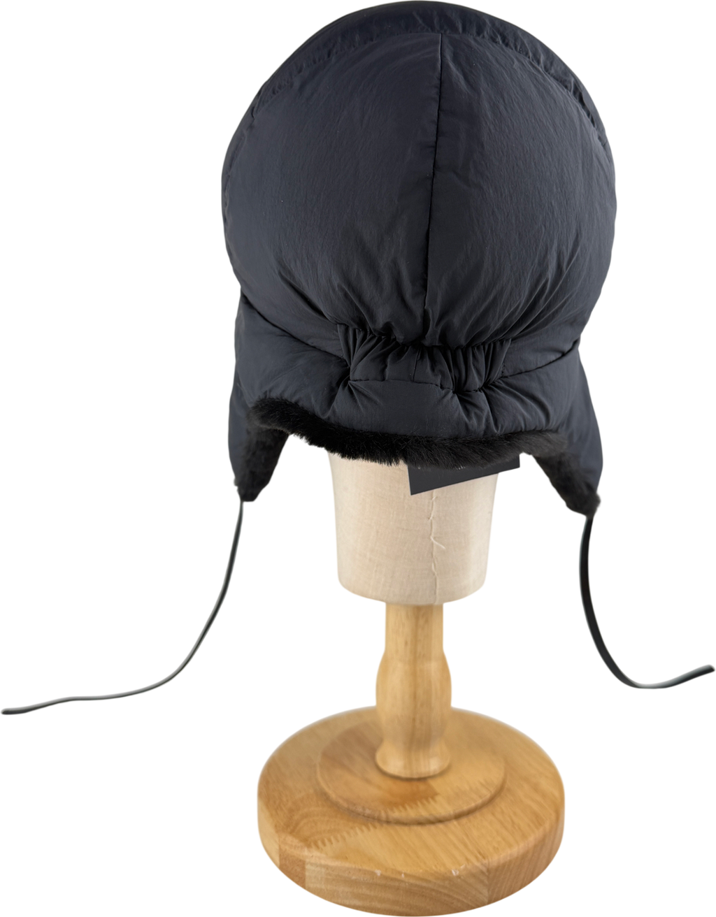 ARKET Black Faux Fur Trapper Hat