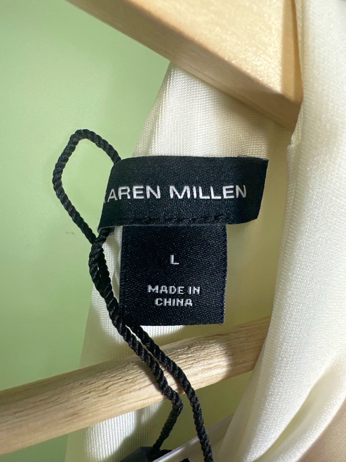 Karen Millen White Ruched Long-Sleeve Dress UK L