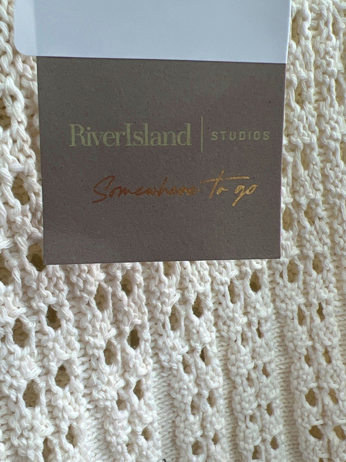 River Island White Sleeveless Knit Top XS