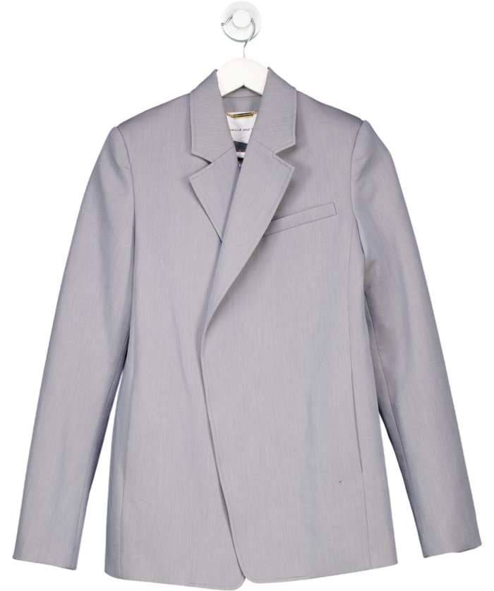 Camilla And Marc Light Grey Open Front Blazer UK 6