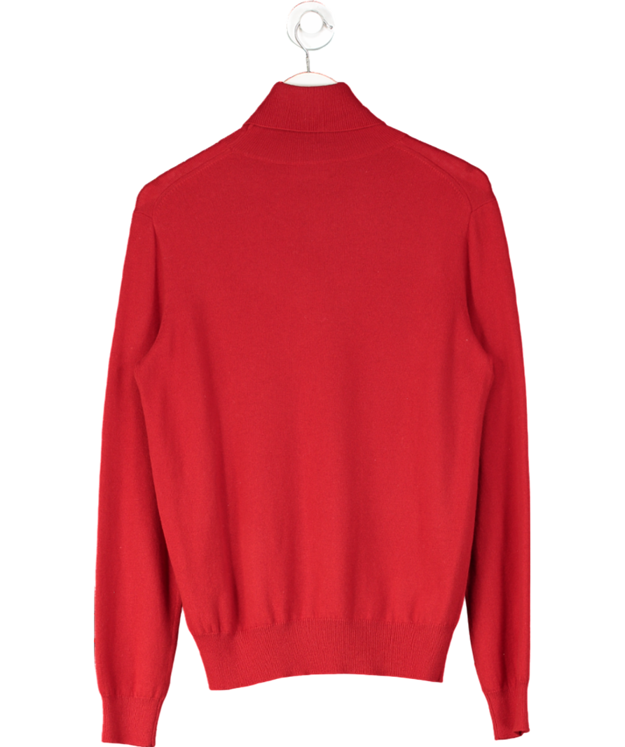 Polo Ralph Lauren Red Cotton-blend Rollneck UK 8
