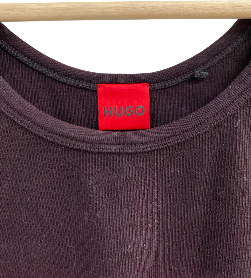 Hugo Black and Red Ombre Tank Top UK 8