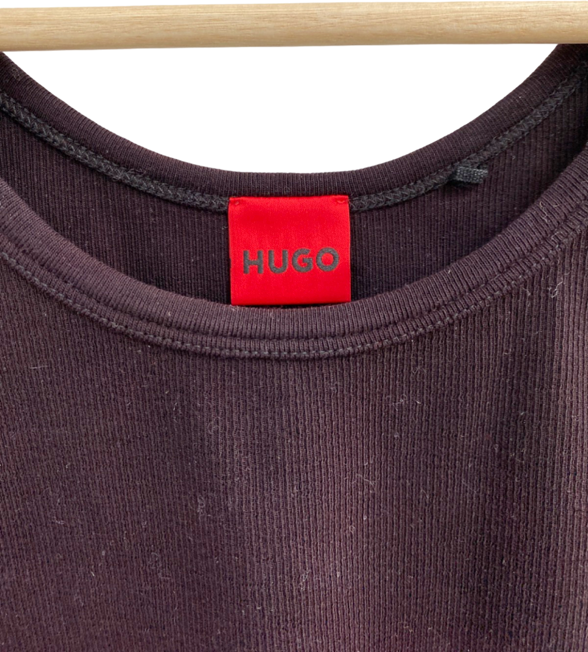 Hugo Black and Red Ombre Tank Top UK 8