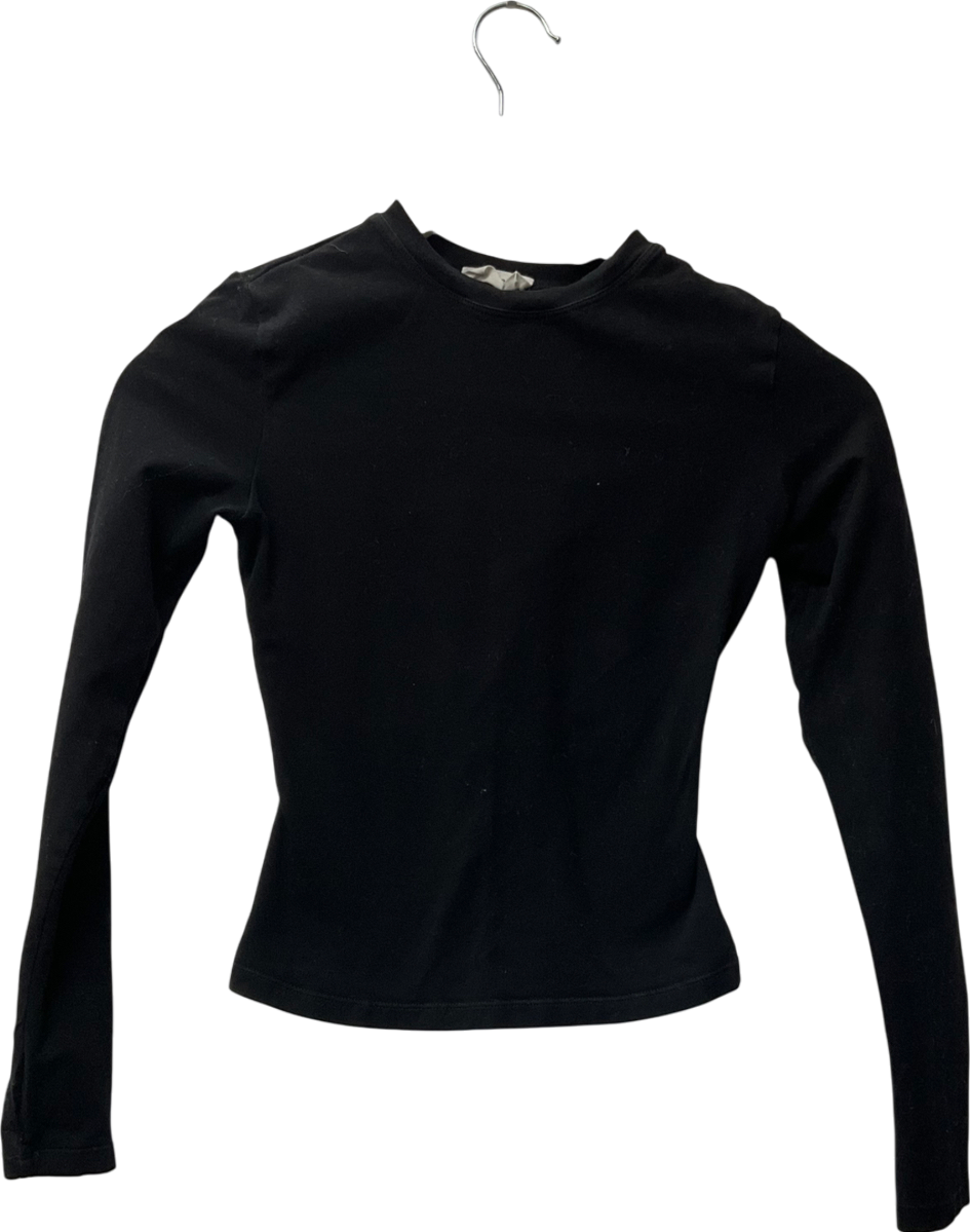 Adanola Black Long Sleeve Top UK XS