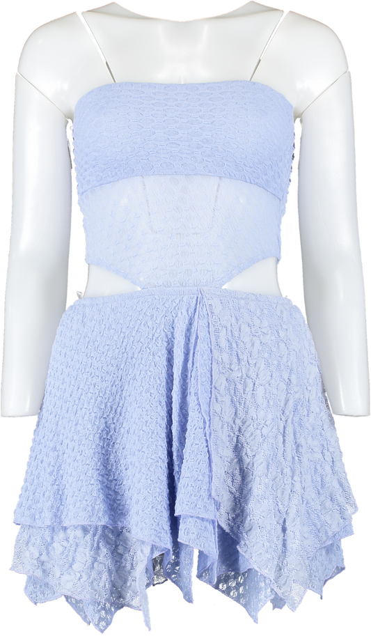 Naia Blue Harebell Lace Dress UK XS