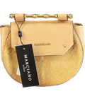 Marciano By Guess Beige Fur Detail Leather Shoulder Bag One Size