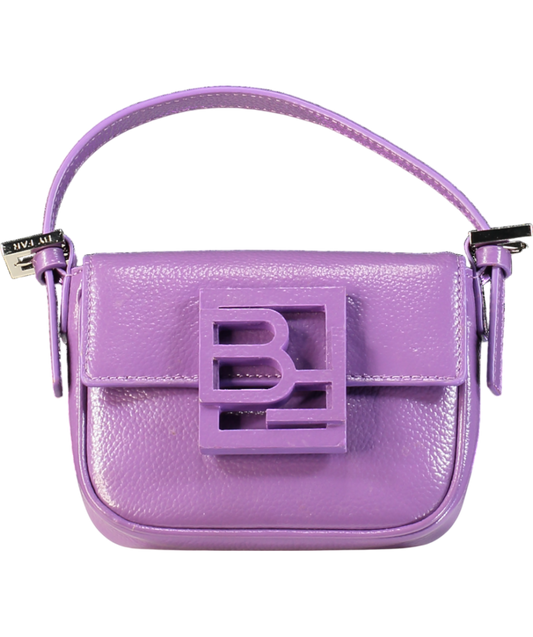 BY FAR Purple Leather Alfie Logo Mini Bag One Size