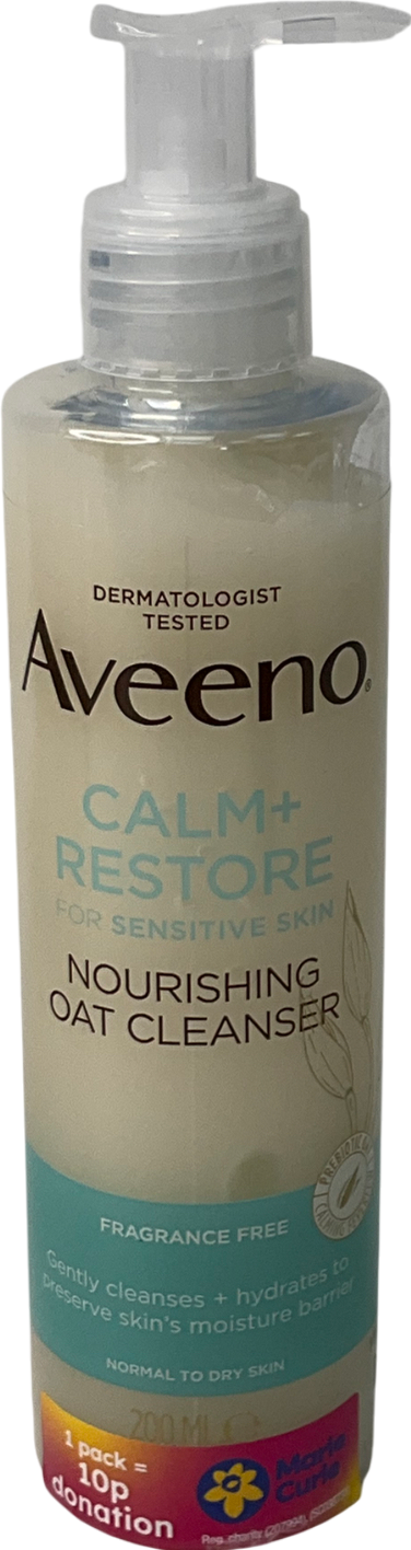 Aveeno Calm And Restore Nourishing Oat Cleanser 200ml