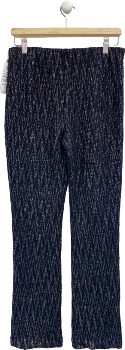 Marccain Black/White Jacquard Trousers Size N3