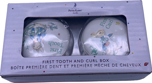 Enesco White First Tooth and Curl Box Set