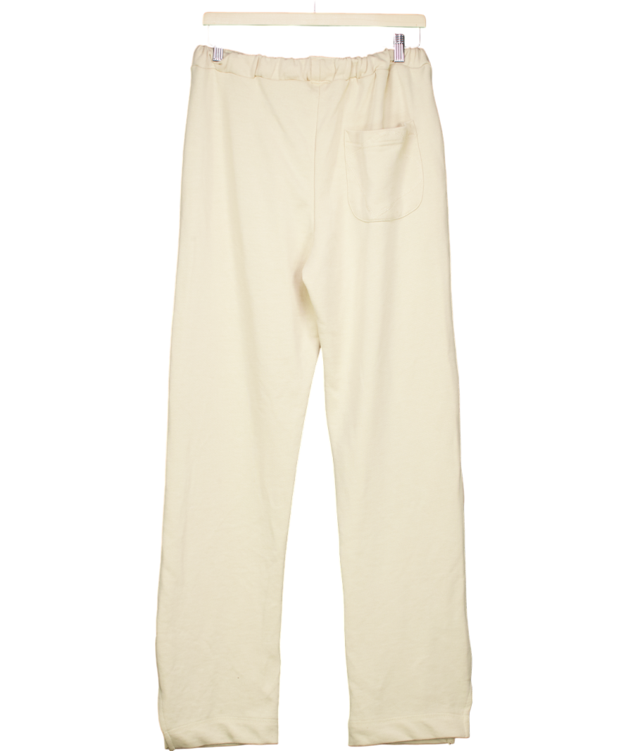 boohoo Beige Relaxed Fit Split Hem Heavy Jogger UK S
