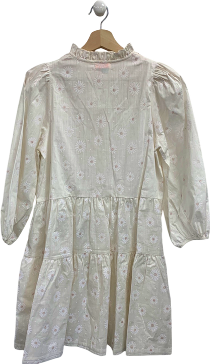 Smock London Cream Daisies Smock Dress UK S