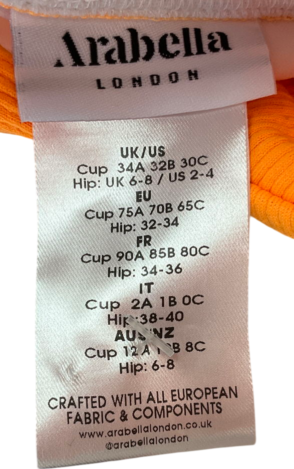 arabella london Orange The Muse Mini Swim Dress UK XXS