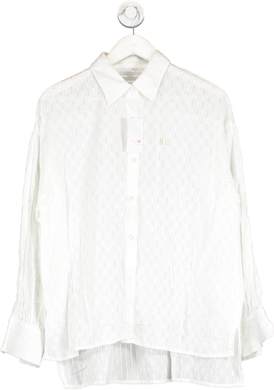 unique avenue White Soft Personalised Pyjama Shirt UK S