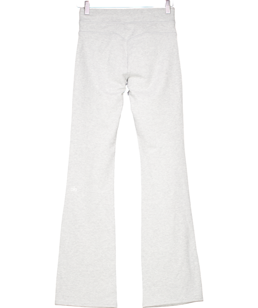alo yoga Grey Boot Cut Sweatpant Athletic Heather UK XS