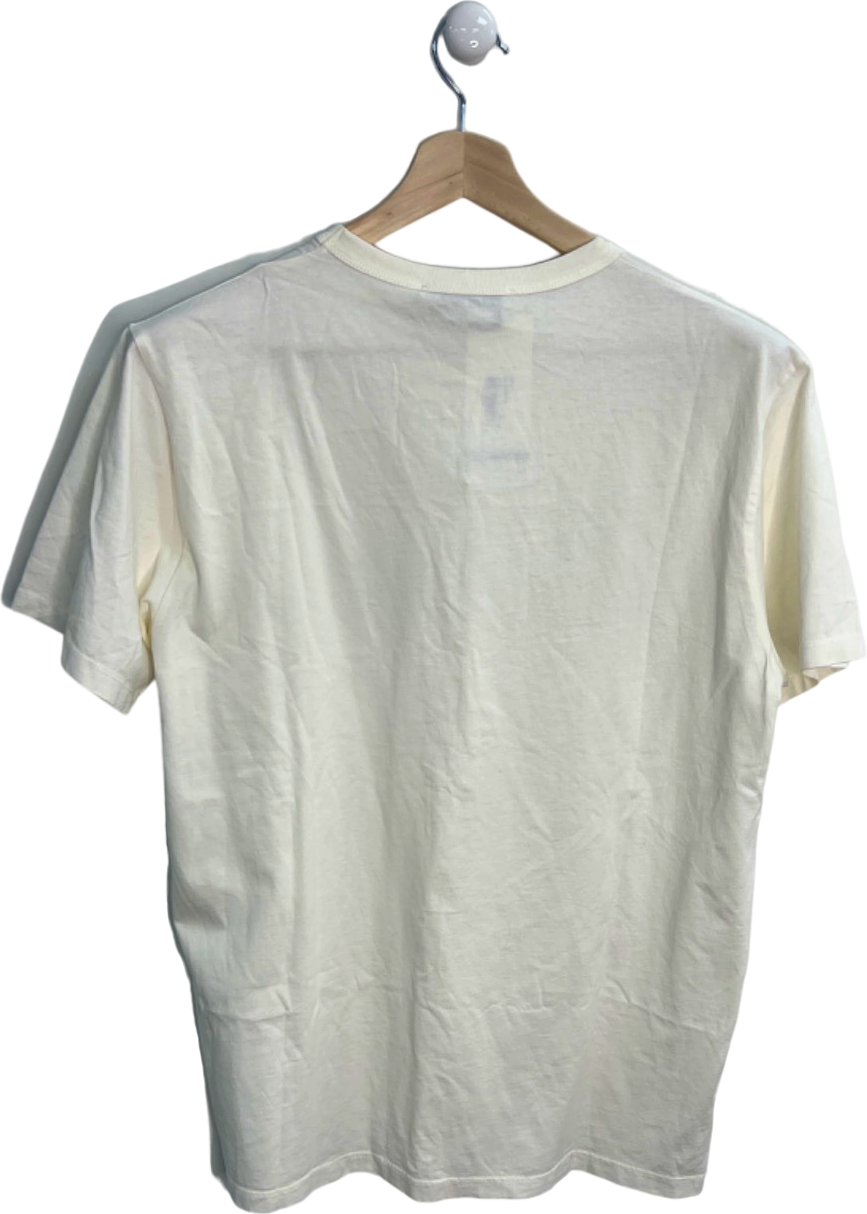 Maison Kitsuné White Parisien Print T-shirt Medium