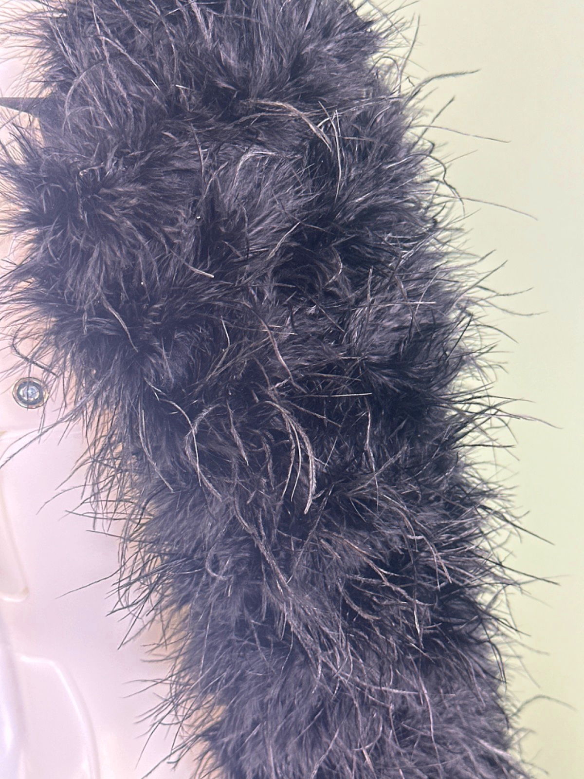 Unbranded Black Faux Fur Shrug One Size