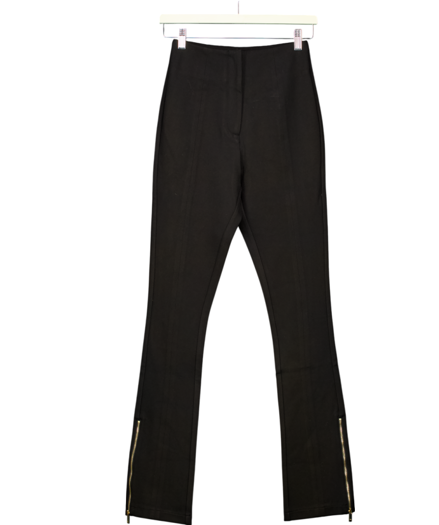 Karen Millen Black Ponte High Waist Flared Trouser UK 6