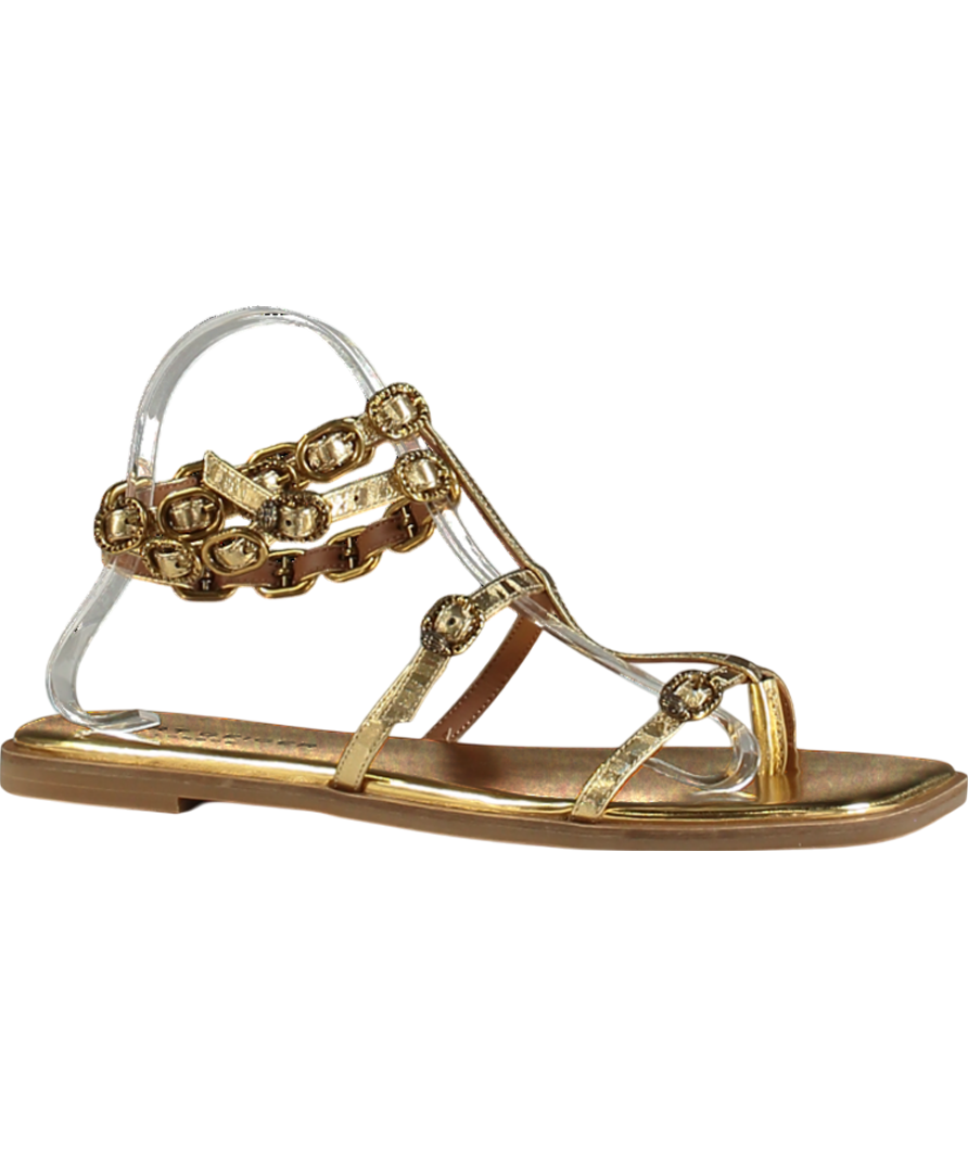 Kurt Geiger Metallic Regent Flat Gladiator Sandal UK 8 EU 41 👠