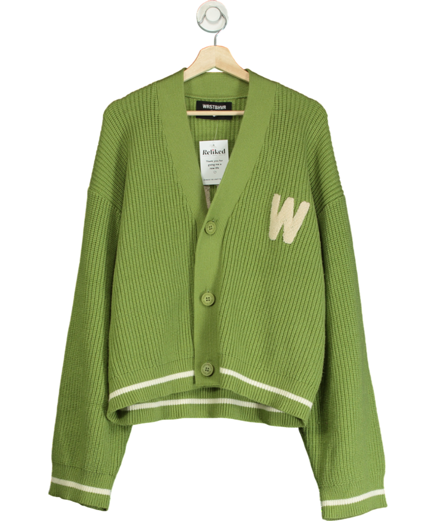 WRSTBHVR Lavo Cardigan - Piquant Green UK 12