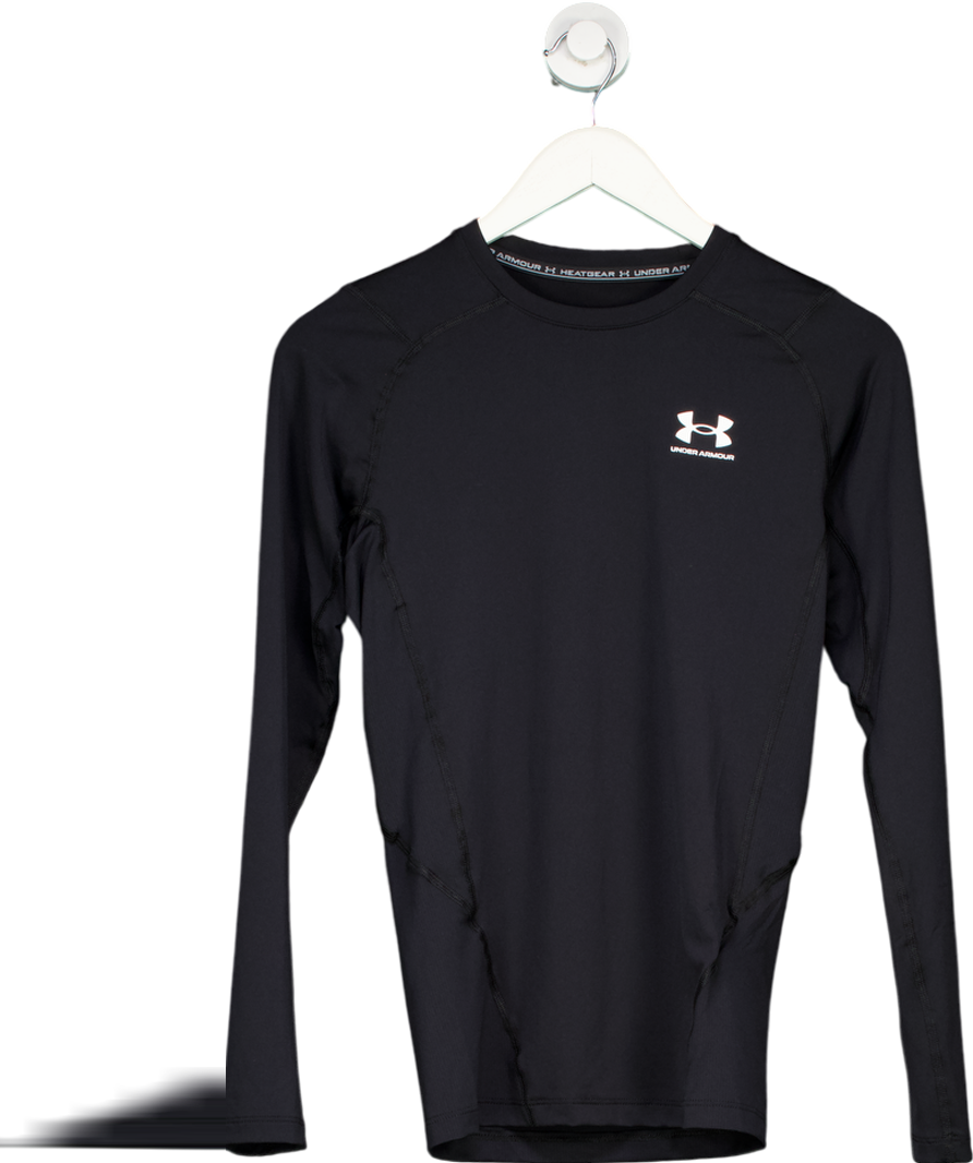 Under Armour Black Heatgear Long Sleeve Tee UK M