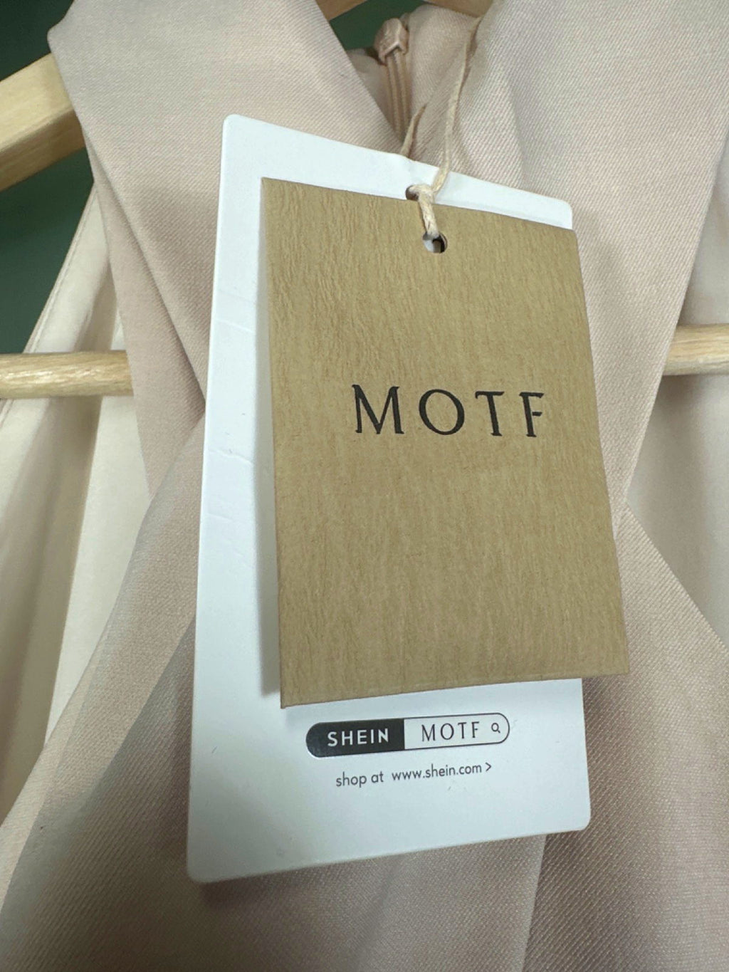 MOTF Beige Halter Neck Dress UK S