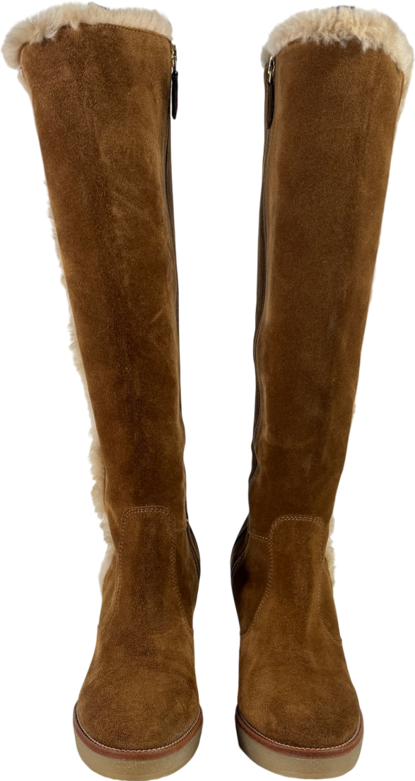 L.K.Bennett Brown Margie Knee Boots UK 7 EU 40 👠