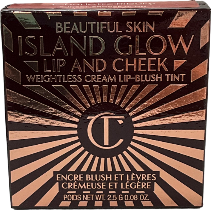 Charlotte Tilbury Beautiful Skin Island Glow Lip And Cheek Sunsetbronze  Blow 2.5