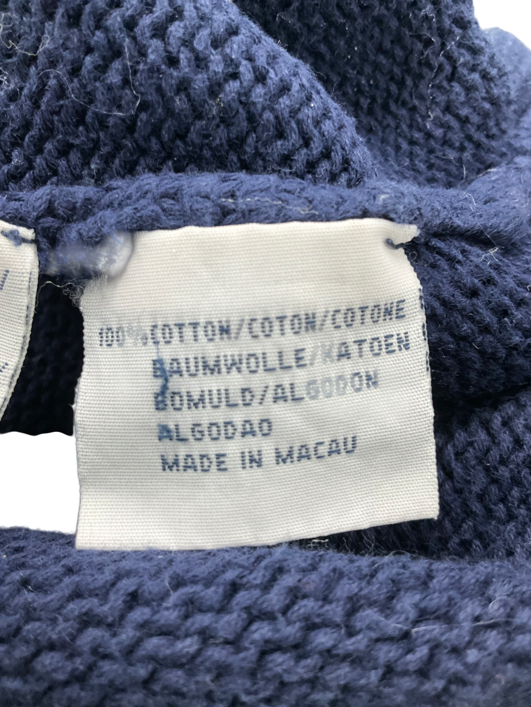 Polo Ralph Lauren Blue Cotton Sweater UK M