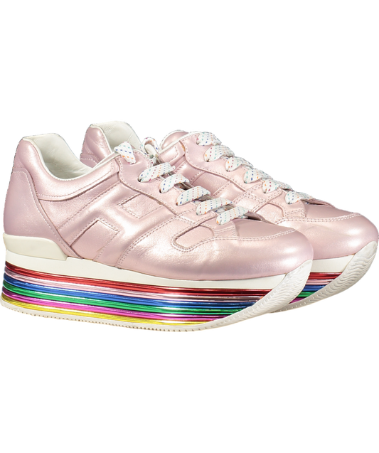 Pinko Pink H352 Donna Time Rainbow Platform Trainers UK 5 EU 38 👠