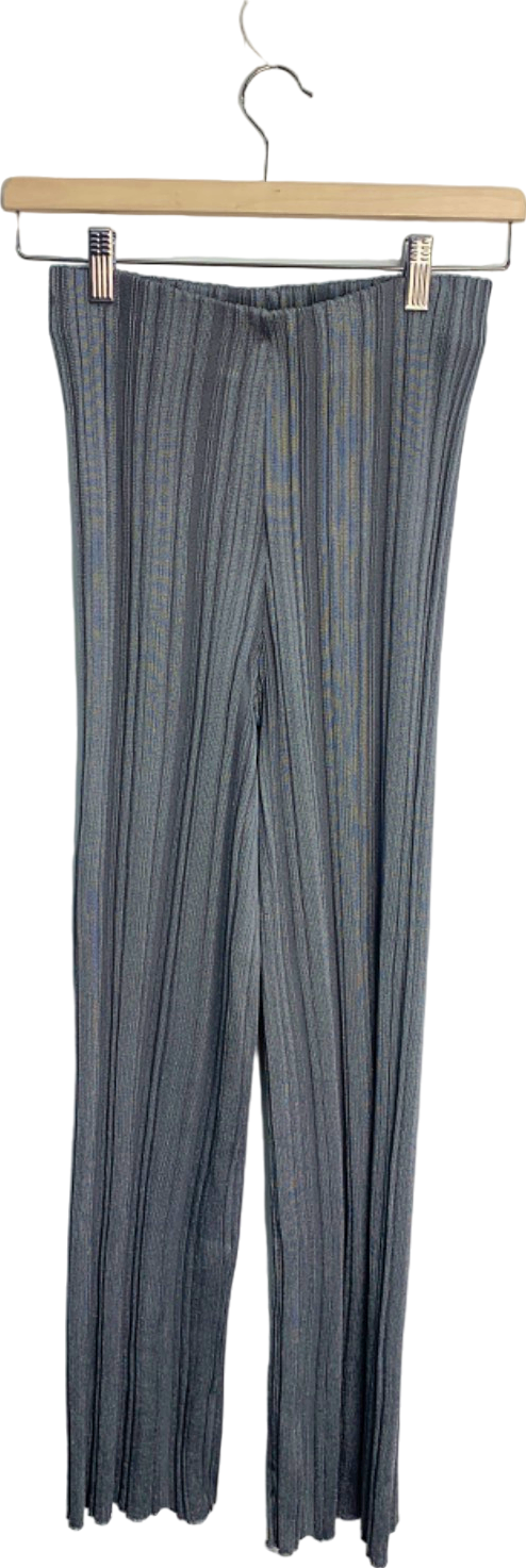 Zara Grey Ribbed Knit Pants Size S