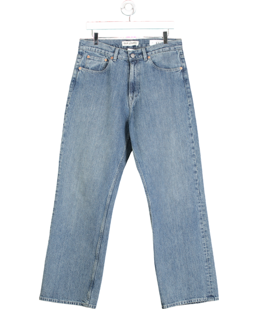 Our Legacy Blue Third Cut Straight-leg Jeans W30