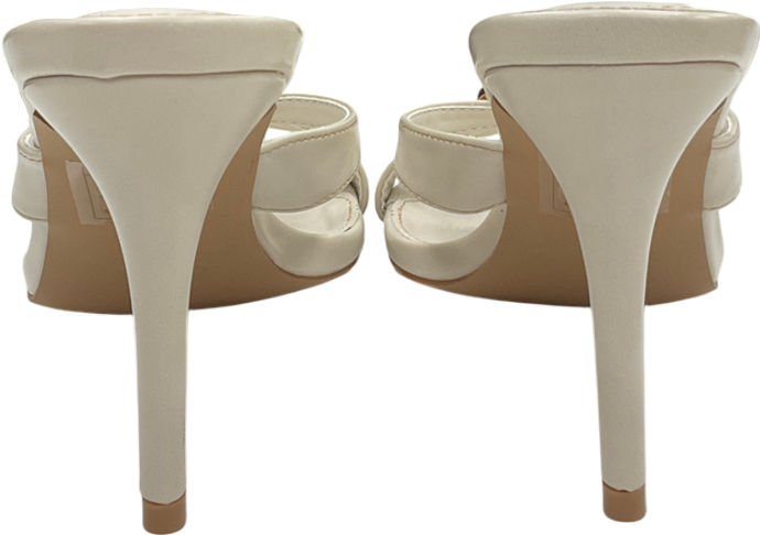 Meshki Cream Jodie High Heel With Hardware - Ivory UK 7 EU 40 👠