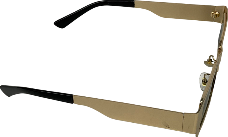Jaded London Rectangular Glasses With Metallic Frame In Original Case One Size
