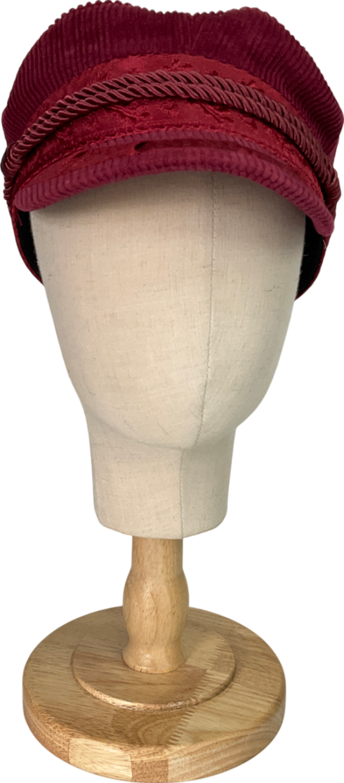 brixton Red Unstructured Baker Boy Cap UK S