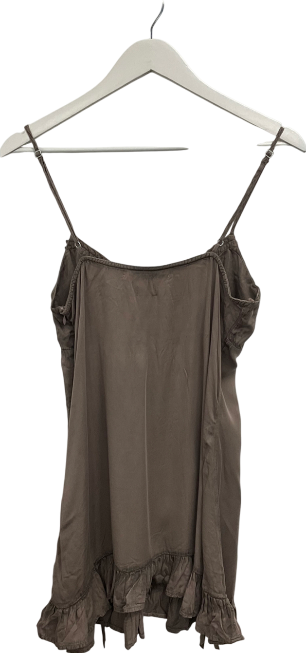 kimchi blue Brown Trimmed Mini Dress UK M