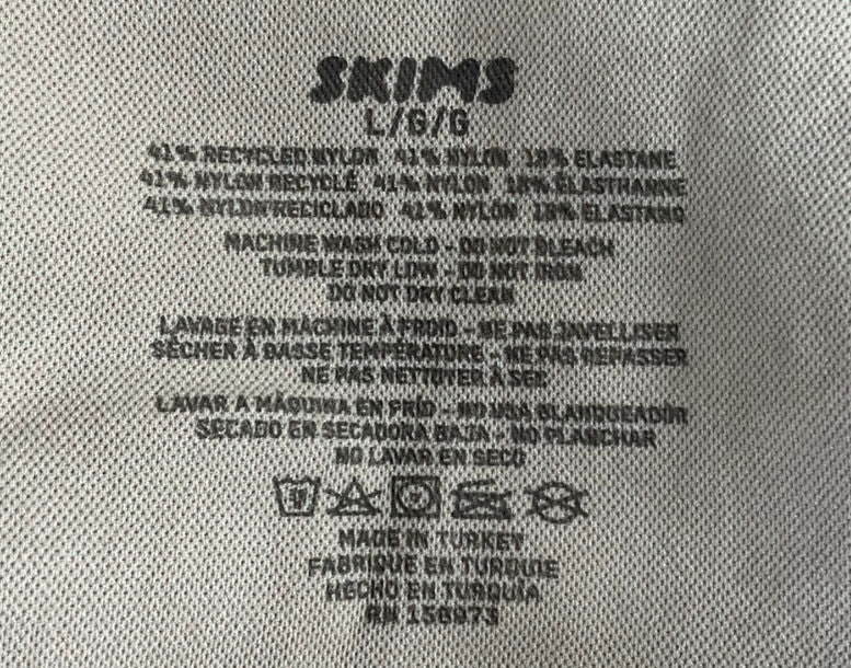 SKIMS Beige Seamless Sculpt Mid Waist Thong Brief - Clay UK L