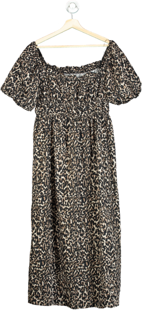 Nobody's Child Leopard Print Maxi Dress UK 16