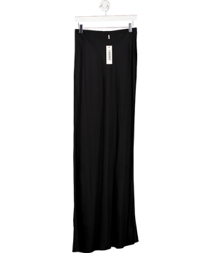 L'agence Black Zeta Satin Maxi Skirt UK S