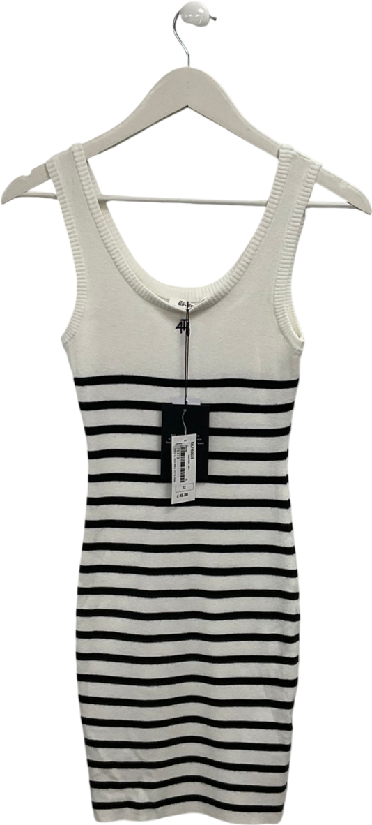 4th & Reckless Cream Knitted Scoop Neck Mini Dress UK 12