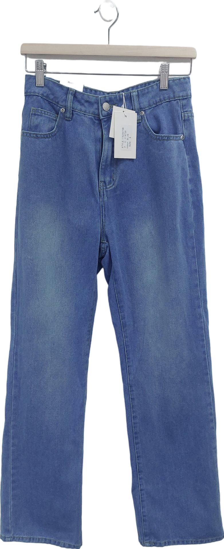 In The Style Blue Straight Leg Jeans UK 8