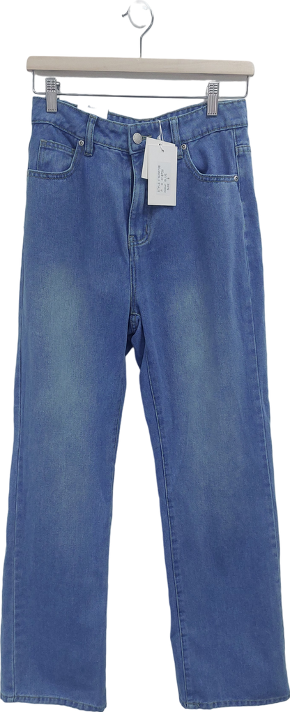 In The Style Blue Straight Leg Jeans UK 8