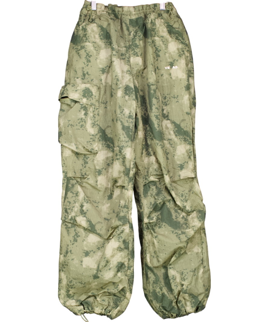 LFDY Green Live Fast Nylon Pants UK S