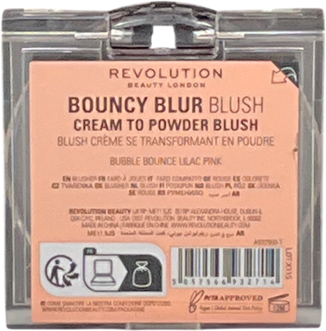 Revolution Bouncy Blur Blush Blurry Rose Bubble Bounce Lilac Pink 5.5g
