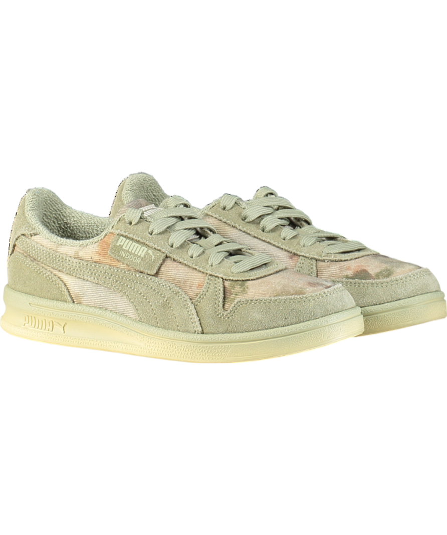 Puma Green X Kidsuper Indoor Dstrsd Sneaker Lux Army Trainers UK 4 EU 37 👠