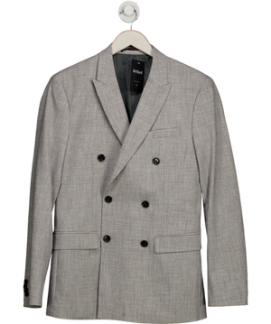 H&M Grey Slim Fit Double-breasted Jacket UK 36" CHEST