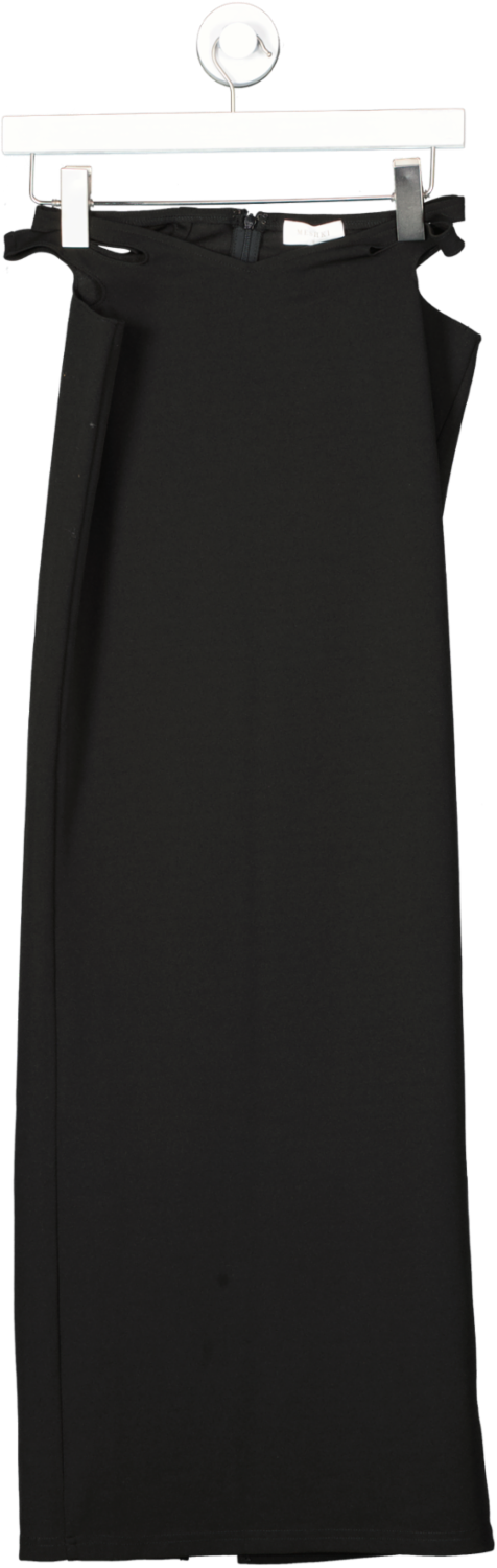 Meshki Black Cut Out Shoulder Midi Skirt UK S