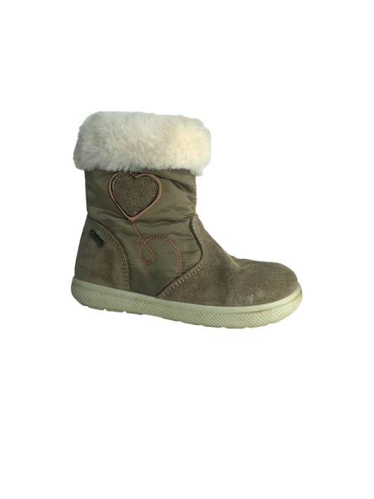 Primigi Beige Faux Fur Lined Winter Boots UK 25